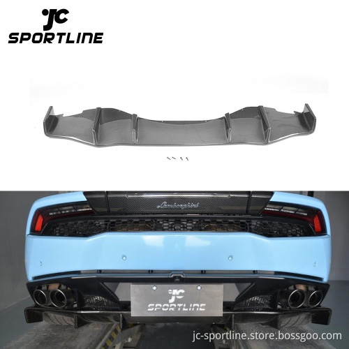 Carbon Fiber Rear Diffuser for Lamborghini Huracan LP610-4 Coupe 2-Door (2014-2017)